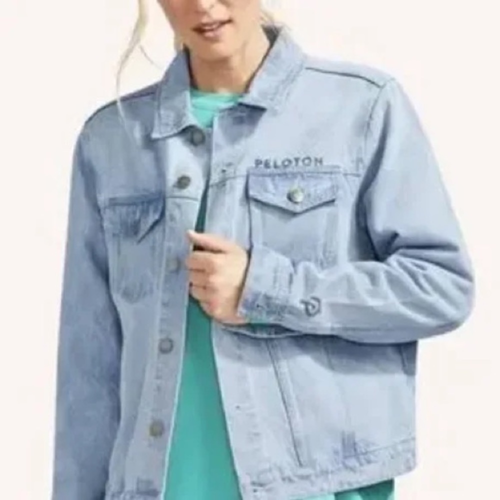 Peloton Sky Blue Jean Jacket